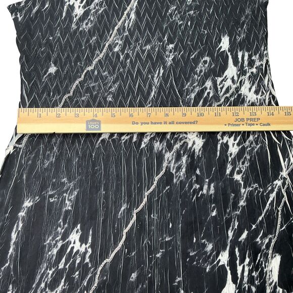 Komarov Monochromatic Bias Cut Dress Size S Fit & Flare Glam Cocktail Minimalist - Picture 12 of 12